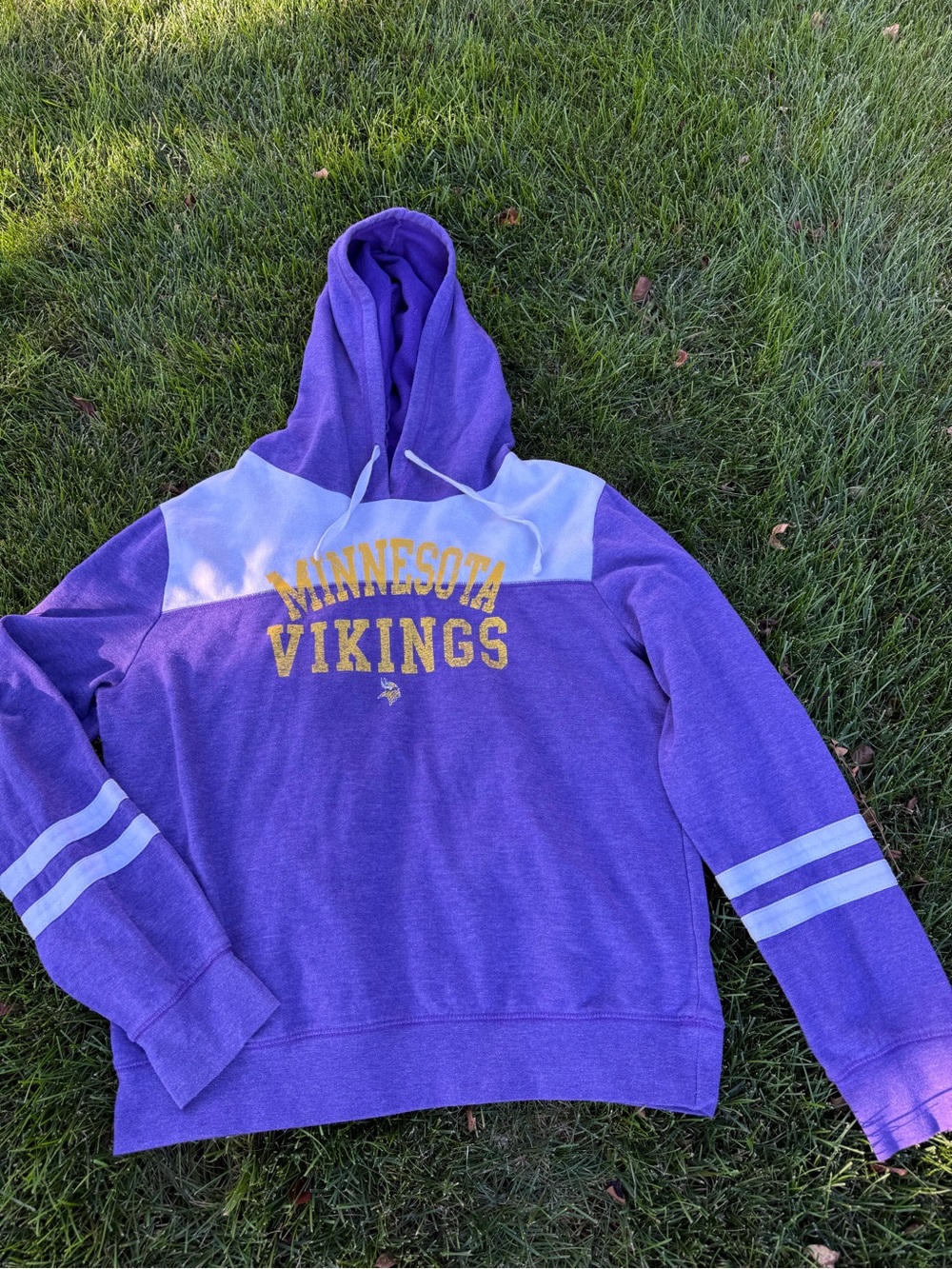 NFL Team Apparel Minnesota Vikings NFL Football Purple Hoodie Sweatshirt XL